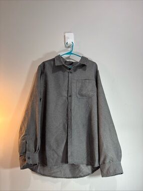 Brooklyn Cloth Men's Gray Button-Front Jacket Shirt. 1110